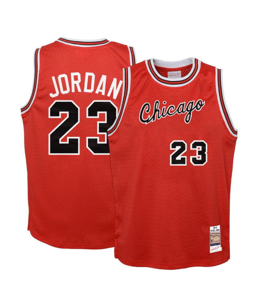 Michael Jordan Chicago Bulls Mitchell & Ness NBA 84-85 Authentic Jersey-Youth