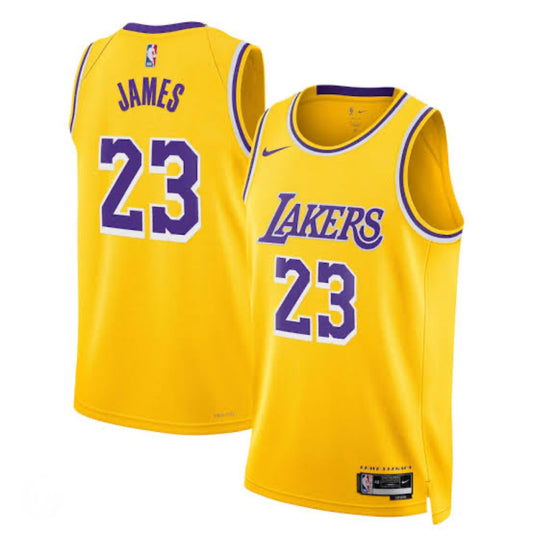 Lebron James LA Lakers Nike Icon Edition NBA Jersey-Adult