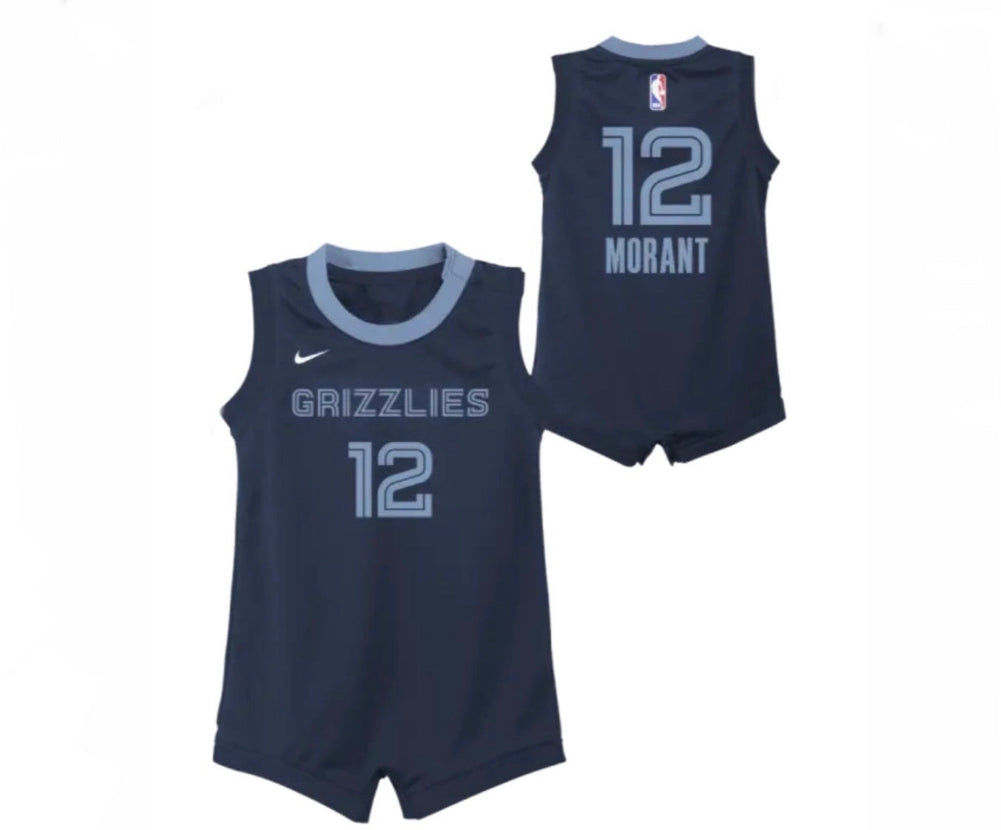 Ja Morant Memphis Grizzlies Nike Icon Edition Onesie-Infant