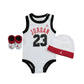 Michael Jordan 3 Piece Set-New Born-White