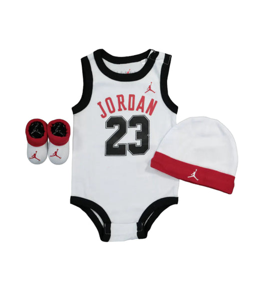 Michael Jordan 3 Piece Set-New Born-White