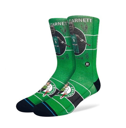 Kevin Garnett Boston Celtics Stance NBA Retro Crew Socks