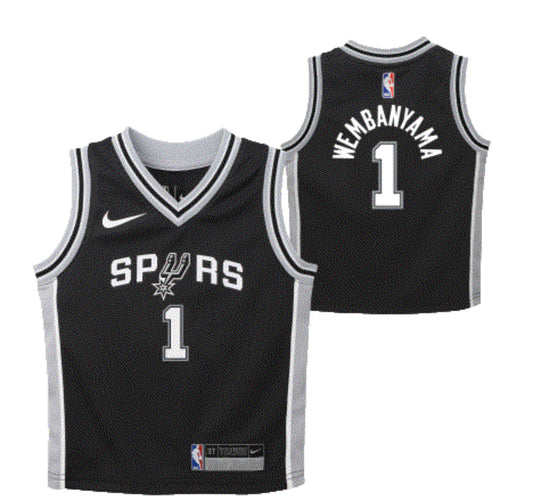 Victor Wembanyama San Antonio Spurs Nike Icon Edition NBA Slim Fit Jersey-Kids