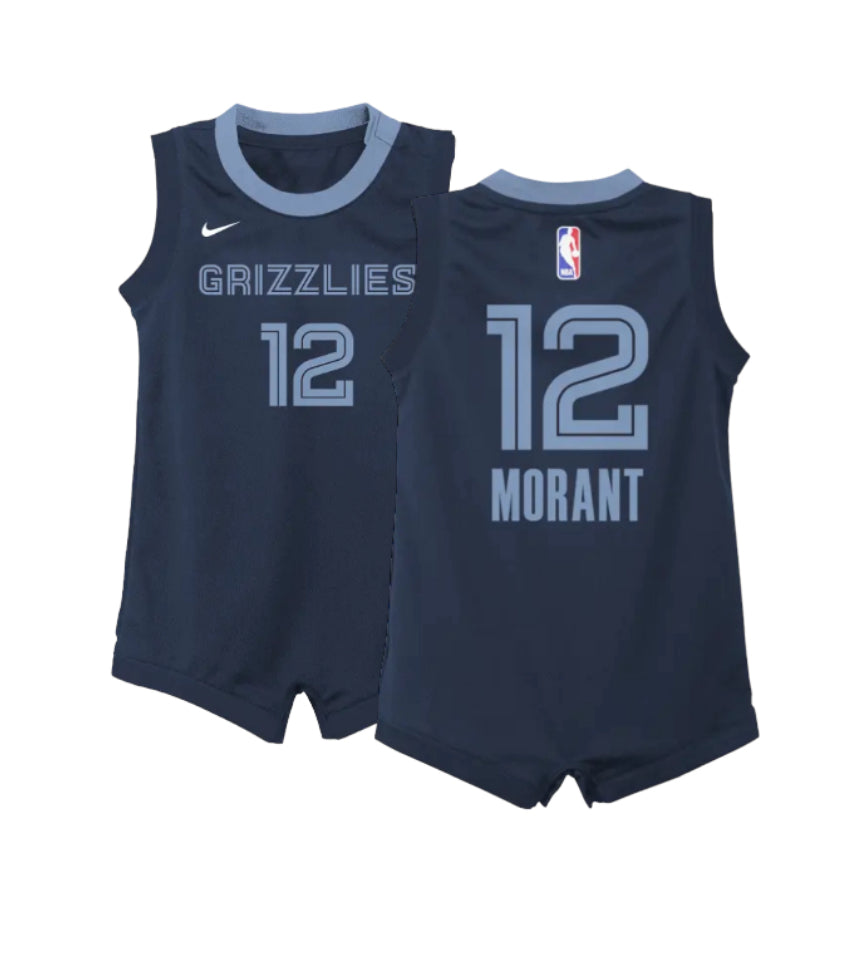 Ja Morant Memphis Grizzlies Nike Icon Edition Onesie-Infant