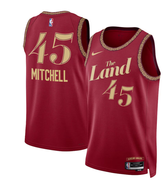 Donovan Mitchell Cleveland Cavaliers Nike City Edition NBA Jersey-YOUTH