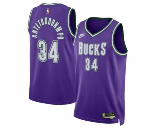 Gianni's Antetokounmpo Milwaukee Bucks Nike Classic Edition NBA Jersey