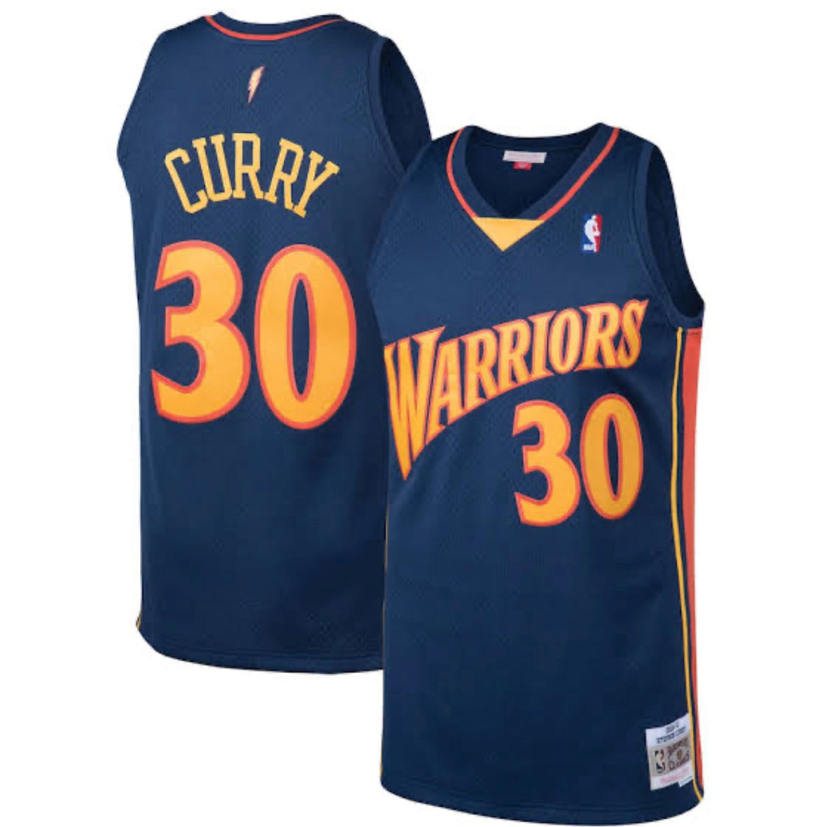 Stephen Curry Golden State Warriors Mitchell & Ness NBA 09-10 Authentic Jersey-YOUTH