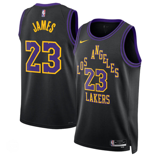 LeBron James LA Lakers Nike City Edition NBA Jersey-YOUTH