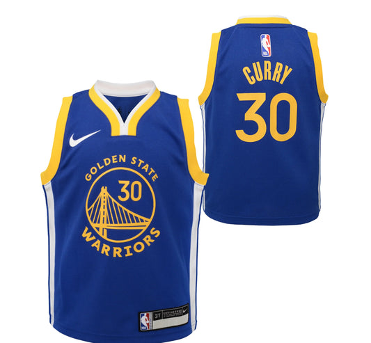 Stephen Curry Golden State Warriors Nike Icon Edition NBA Slim Fit Jersey-Kids