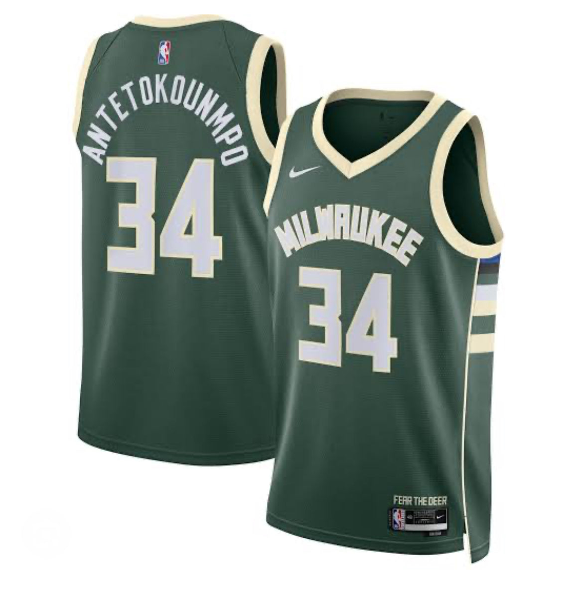 Giannis Antetokounmpo Milwaukee Bucks Nike Icon Edition NBA Jersey