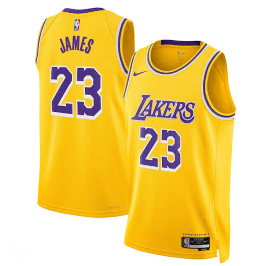 Lebron James LA Lakers Nike Icon Edition NBA Jersey-YOUTH