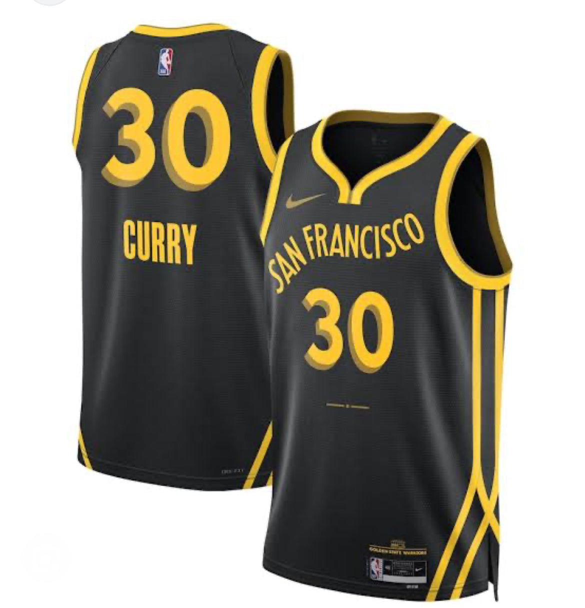 Stephen Curry Golden State Warriors Nike City Edition NBA Jersey-YOUTH