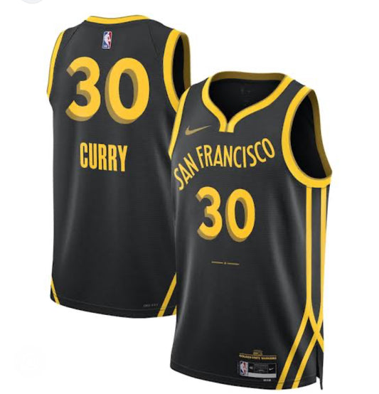Stephen Curry Golden State Warriors Nike City Edition NBA Jersey-Youth
