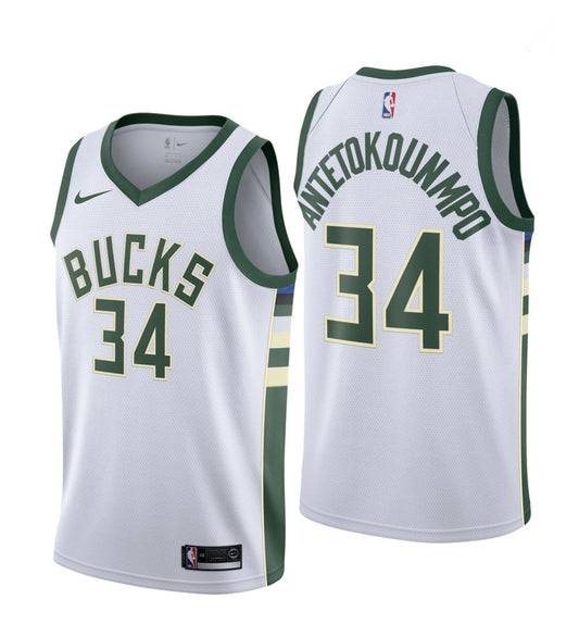 Gianni's Antetokounmpo Milwaukee Bucks Nike Association Edition NBA Jersey