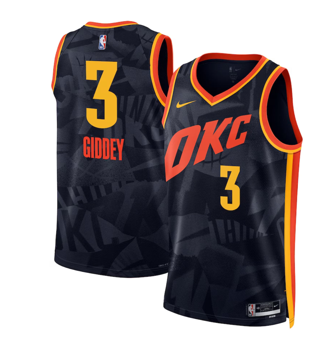 Josh Giddey OKC Nike City Edition NBA Jersey-YOUTH