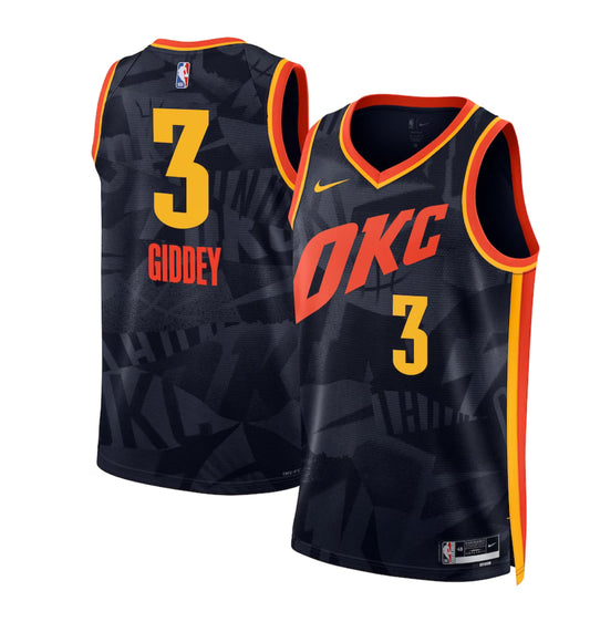 Josh Giddey OKC Nike City Edition NBA Jersey-Youth