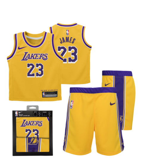 Lebron James LA Lakers NBA Nike Icon Edition Box Set-Infant/Toddler