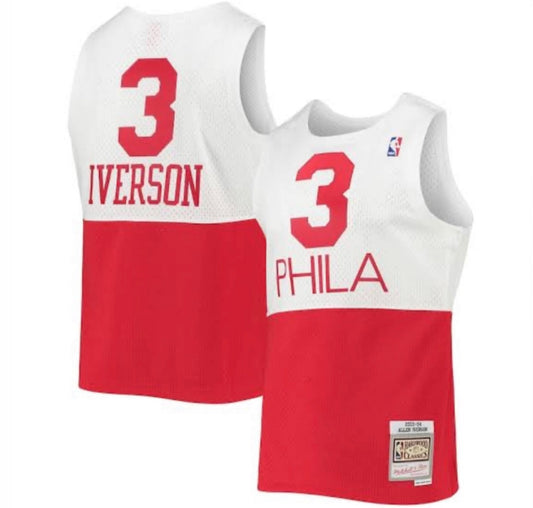 Allen Iverson Philadelphia 76ers Mitchell & Ness NBA 03-04 Authentic Jersey