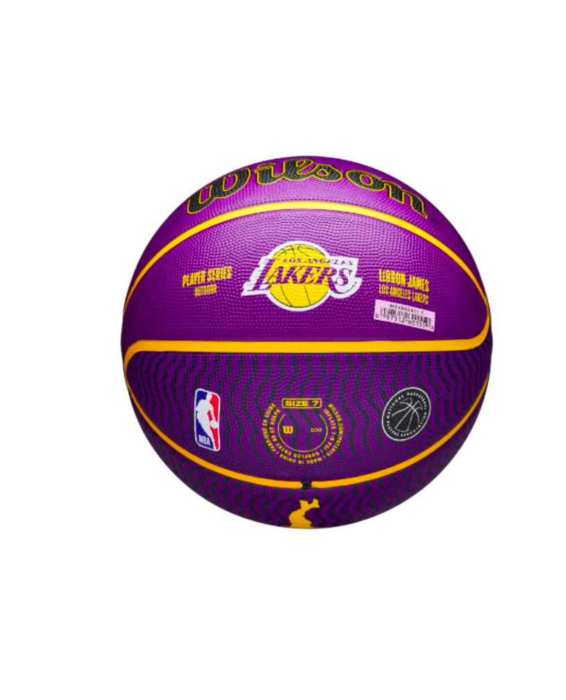 LeBron James LA Lakers Wilson Player Icon Size 7 NBA Basketball