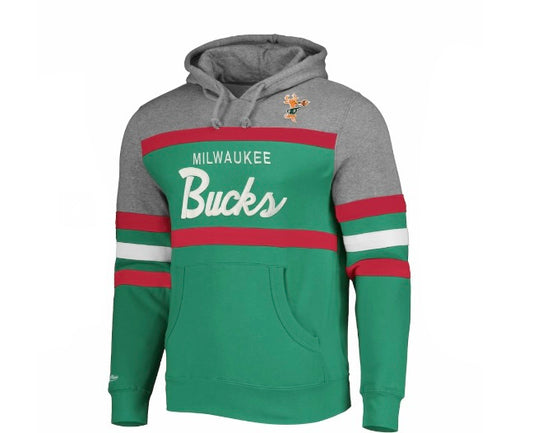 Milwaukee Bucks Mitchell & Ness NBA Head Coach Premium Hoodie