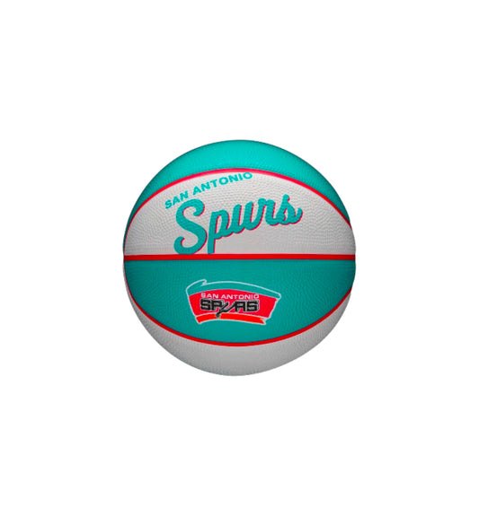 San Antonio Spurs Wilson Size 3 Retro NBA Mini Basketball