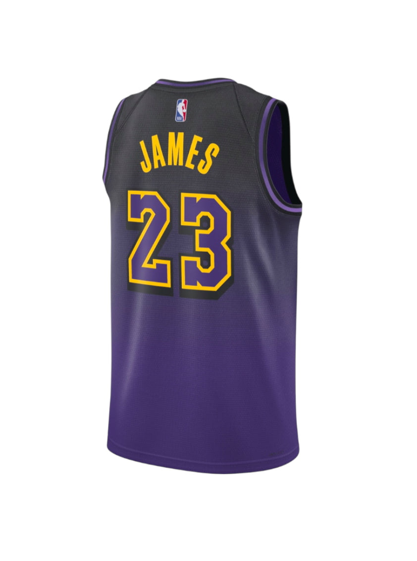 LeBron James LA Lakers Nike City Edition NBA Jersey-Adult