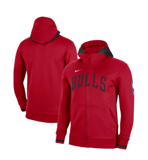 Chicago Bulls Nike Thermaflex Full Zip Hoodie Mens