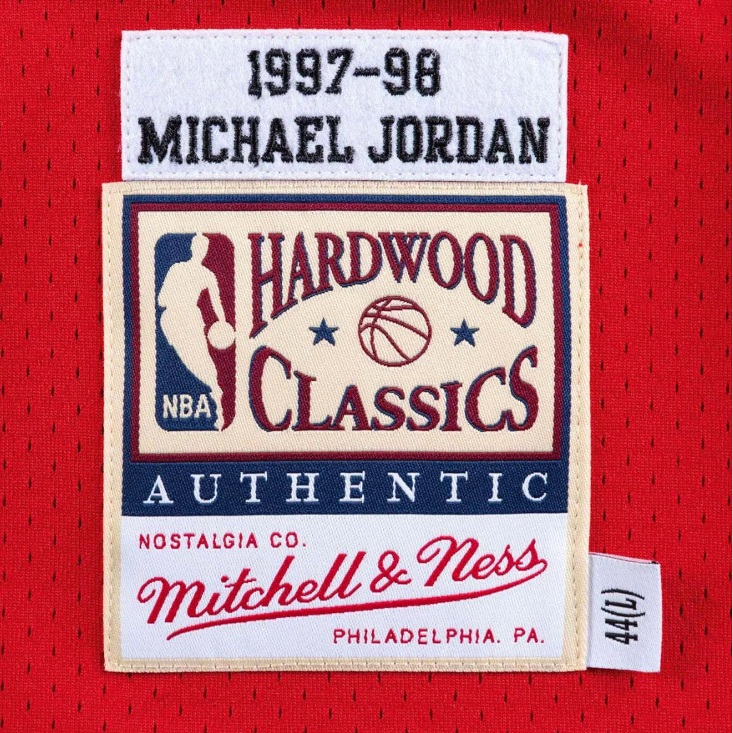 Michael Jordan Chicago Bulls Mitchell & Ness 97-98 Authentic Hardwood Classic NBA Jersey