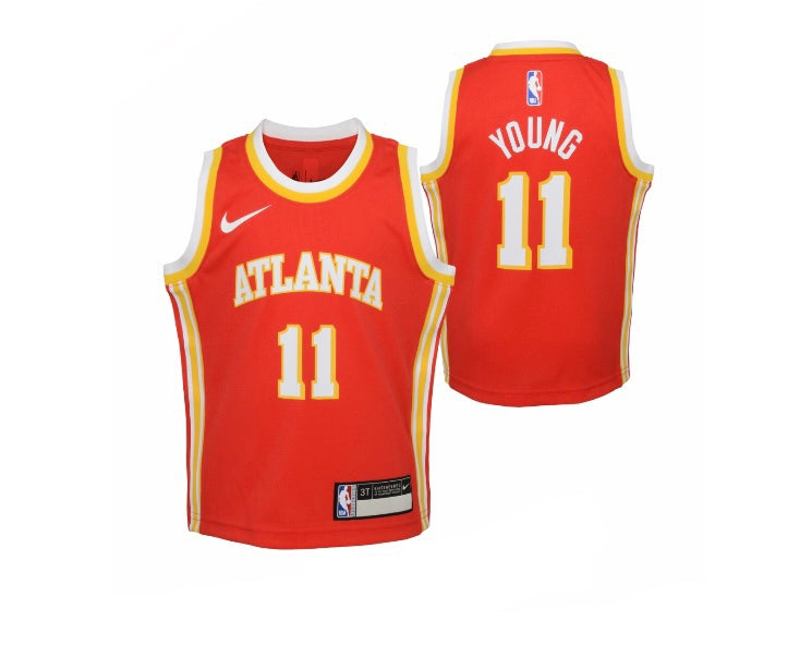 Trae Young Atlanta Hawks Nike Icon Edition NBA Slim Fit Jersey-Kids