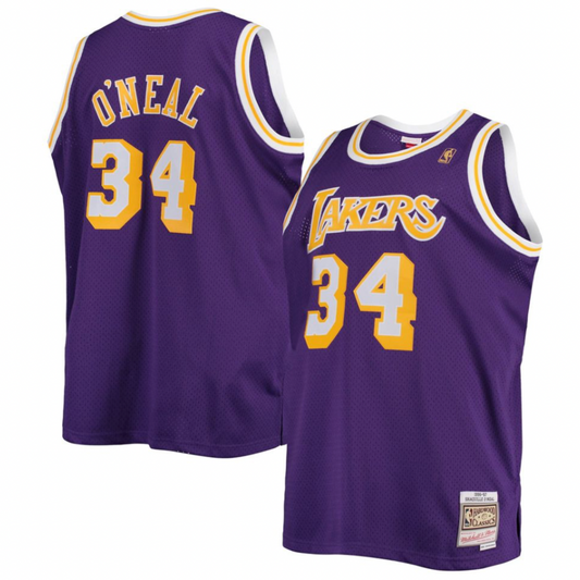 Shaquille O'Neal LA Lakers Mitchell & Ness NBA Authentic Jersey