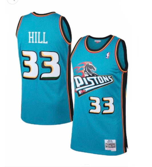 Grant Hill Detroit Pistons Mitchell & Ness NBA Authentic Jersey-YOUTH