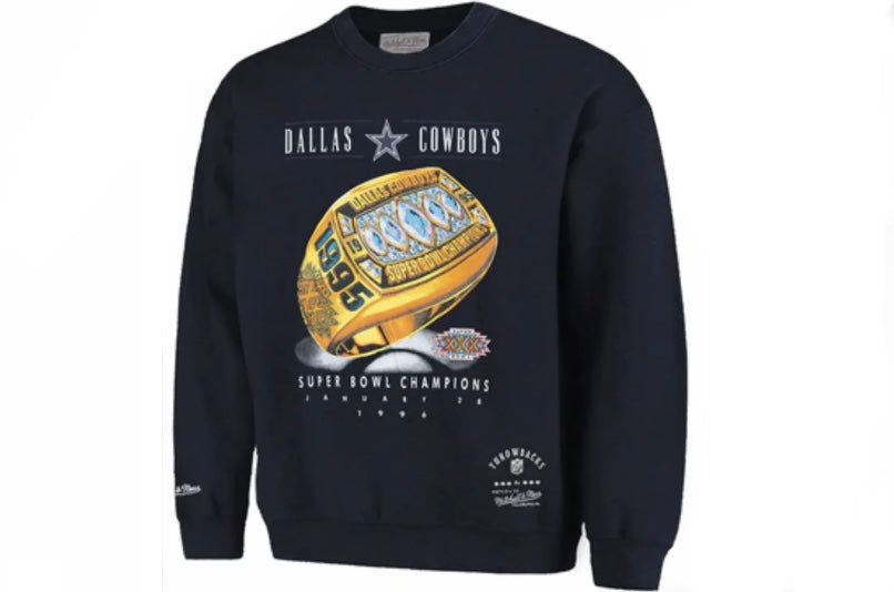 Dallas Cowboys Mitchell & Ness NFL 5 Rings Champs Vintage Crew Jumper