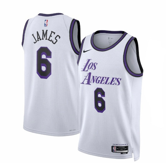 LeBron James LA Lakers Nike City Edition NBA Jersey-Adult