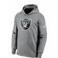 LAS Vegas Raiders Nike Prime Logo Hoodie Jumper - Dark Grey